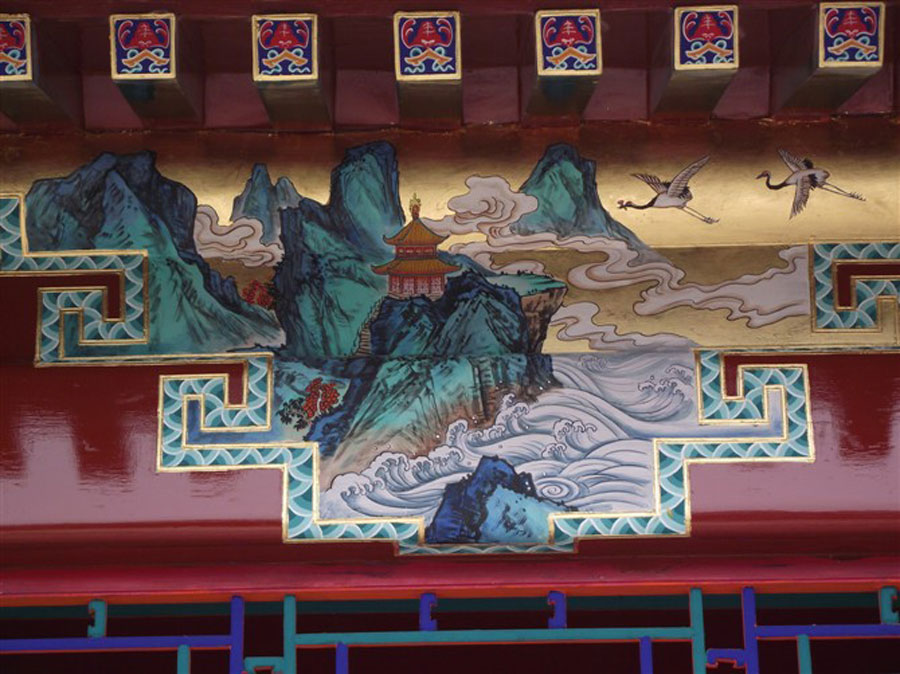 中国古建苏式彩绘图片图片